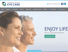 Tablet Screenshot of chestercountyeyecare.com